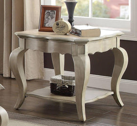 Acme Chelmsford End Table in Antique Taupe 86052