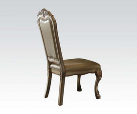 Acme Dresden Side Chair in Gold Patina (Set of 2)