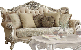 Acme Furniture Bently Sofa with 7 Pillows in Champagne 50660