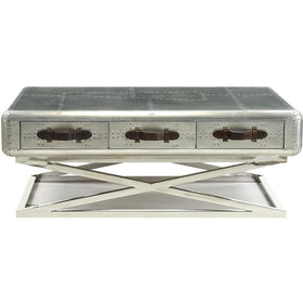Acme Furniture Brancaster Coffee Table in Aluminum 83555