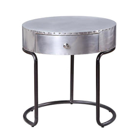 Acme Furniture Brancaster End Table in Aluminum 84882