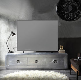 Acme Furniture Brancaster TV Stand in Aluminum 91562