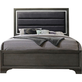 Acme Furniture Carine II King Panel Bed in Gray 26257EK