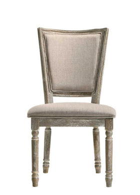 Acme Furniture Gabrian Side Chair (Set of 2) in Reclaimed Gray 60172