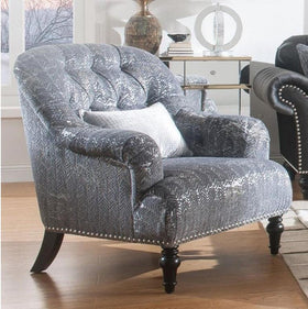 Acme Furniture Gaura Chair in Dark Gray Velvet 53092