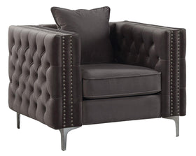 Acme Furniture Gillian II Chair in Dark Gray 53389