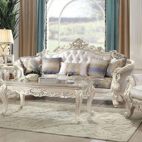 Acme Furniture Gorsedd Sofa in Antique White 52440
