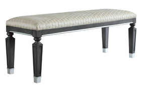 Acme Furniture House Beatrice Bench in Light Gray 28817