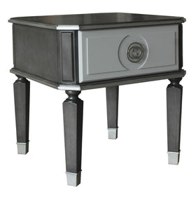 Acme Furniture House Beatrice End Table in Charcoal 88817