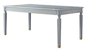 Acme Furniture House Marchese Dining Table in Pearl Gray 68860