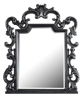 Acme Furniture House Delphine Mirror in Charcoal 28834