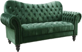 Acme Furniture Iberis Loveseat in Green Velvet 53402