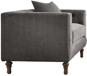 Acme Furniture Sidonia Arm Chair in Gray Velvet 53582
