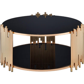Acme Furniture Tanquin Coffee Table in Gold/Black 84490