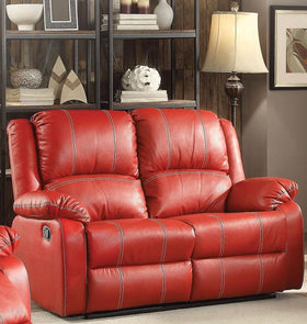 Acme Furniture Zuriel Motion Loveseat in Red 52151
