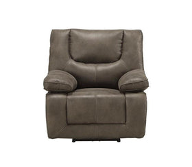 Acme Harumi Power Motion Recliner in Gray Leather-Aire 54897