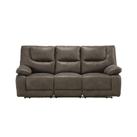 Acme Harumi Power Motion Sofa in Gray Leather-Aire 54895