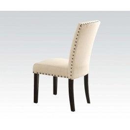 Acme Nolan Side Chair (Set of 2) in Linen/Weathered Black 72852
