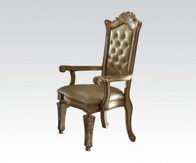 Acme Vendome Arm Chair (Set of 2) in Gold Patina 63004