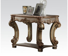 Acme Vendome End Table in Gold Patina 83001