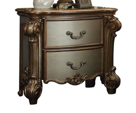 Acme Vendome Nightstand in Gold Patina 23003