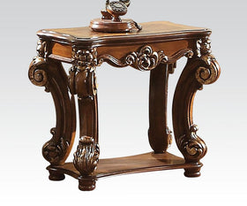 Acme Vendome Side Table in Cherry 82003