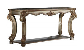 Acme Vendome Sofa Table in Gold Patina 83002