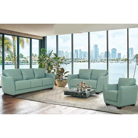Valeria Watery Leather 3-Piece Living Room Set