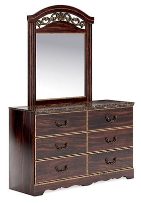 Glosmount Dresser and Mirror