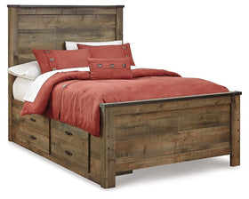 Trinell Bed with 2 Storage Drawers