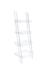 Amaturo 4-shelf Ladder Bookcase Clear