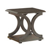 Shelly C-shaped Base End Table Cappuccino