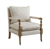 Dempsy Upholstered Accent Chair with Casters Beige
