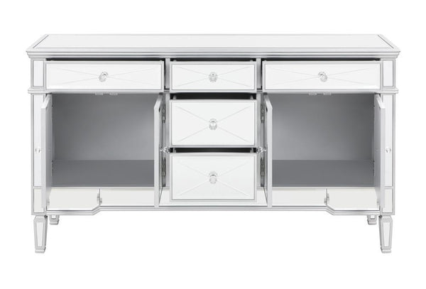 Duchess 5-drawer Accent Cabinet Silver