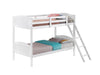 Arlo Twin Over Twin Bunk Bed with Ladder White
