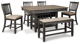 Tyler Creek 6-Piece Counter Height Dining Package