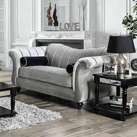 Marvin Pewter Love Seat