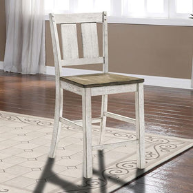 DAKOTA Counter Ht. Chair (2/CTN), A.White/Ash Brown