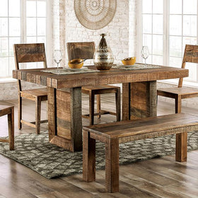 GALANTHUS Dining Table, Weathered Light Natural Tone