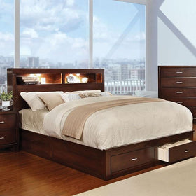 GERICO II Cal.King Bed, Brown Cherry