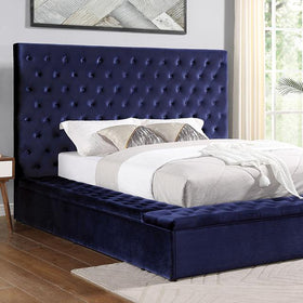 GOLATI Cal.King Bed, Blue