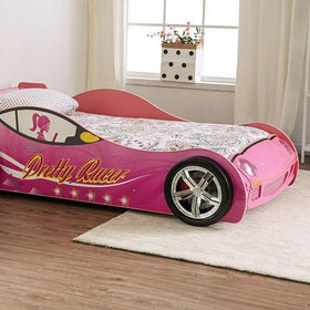 PRETTY GIRL CAR BED Twin Bed, Pink