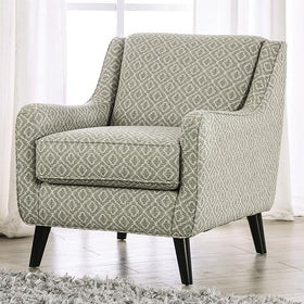STEPHNEY Accent Chair, Gray/Gold
