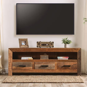GALANTHUS Media Console, Weathered Natural Tone