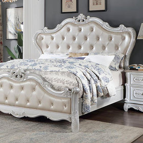 ROSALIND Cal.King Bed, Pearl White