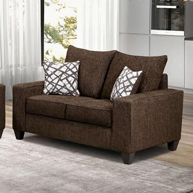 WEST ACTION Loveseat, Chocolate