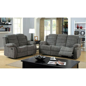 MILLVILLE Gray Love Seat w/ 2 Recliners