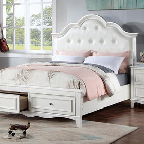 CADENCE Queen Bed, White