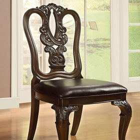 Bellagio Brown Cherry Wooden Side Chair (2/CTN)