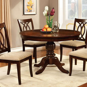 Carlisle Brown Cherry Round Dining Table